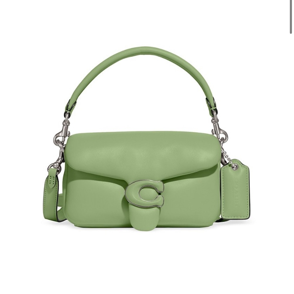 Green Coach pillow tabby bag.